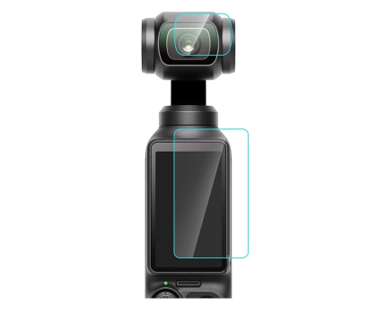 Osłona na obiektyw kamery Puluz Szkło ochronne na obiektyw i ekran do DJI Osmo Pocket 3